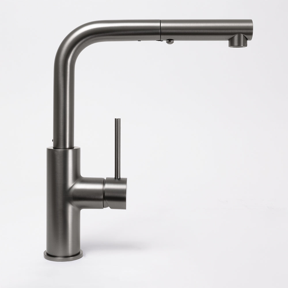 Nisa Square Pull Out Mixer Brushed Gunmetal