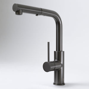Nisa Square Pull Out Mixer Brushed Gunmetal - Brushed Gunmetal