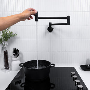 Winslow Wall Pot Filler Matte Black - Matte Black