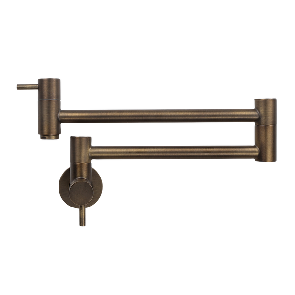 Winslow Wall Pot Filler Brushed Vintage Antique Brass