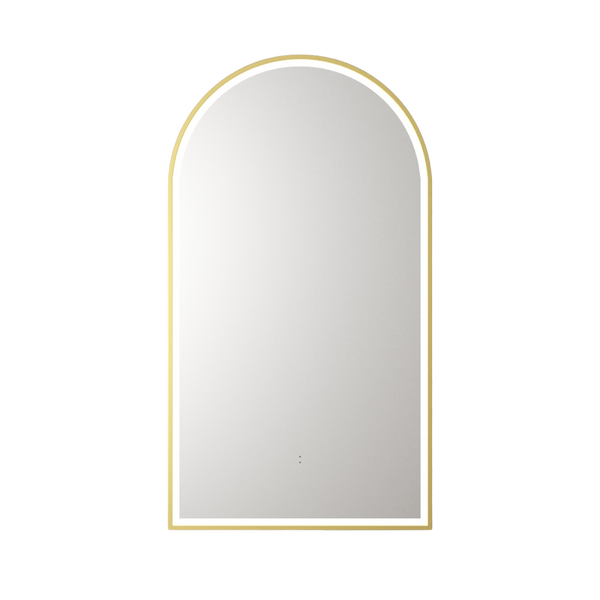 Canterbury Arch LED Mirror Brushed Gold