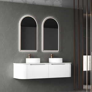 Canterbury Arch LED Mirror Brushed Bronze - Brushed Bronze