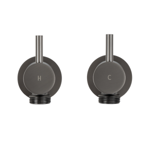 Menzo Brushed Gunmetal Washing Machine Tap - Brushed Gunmetal