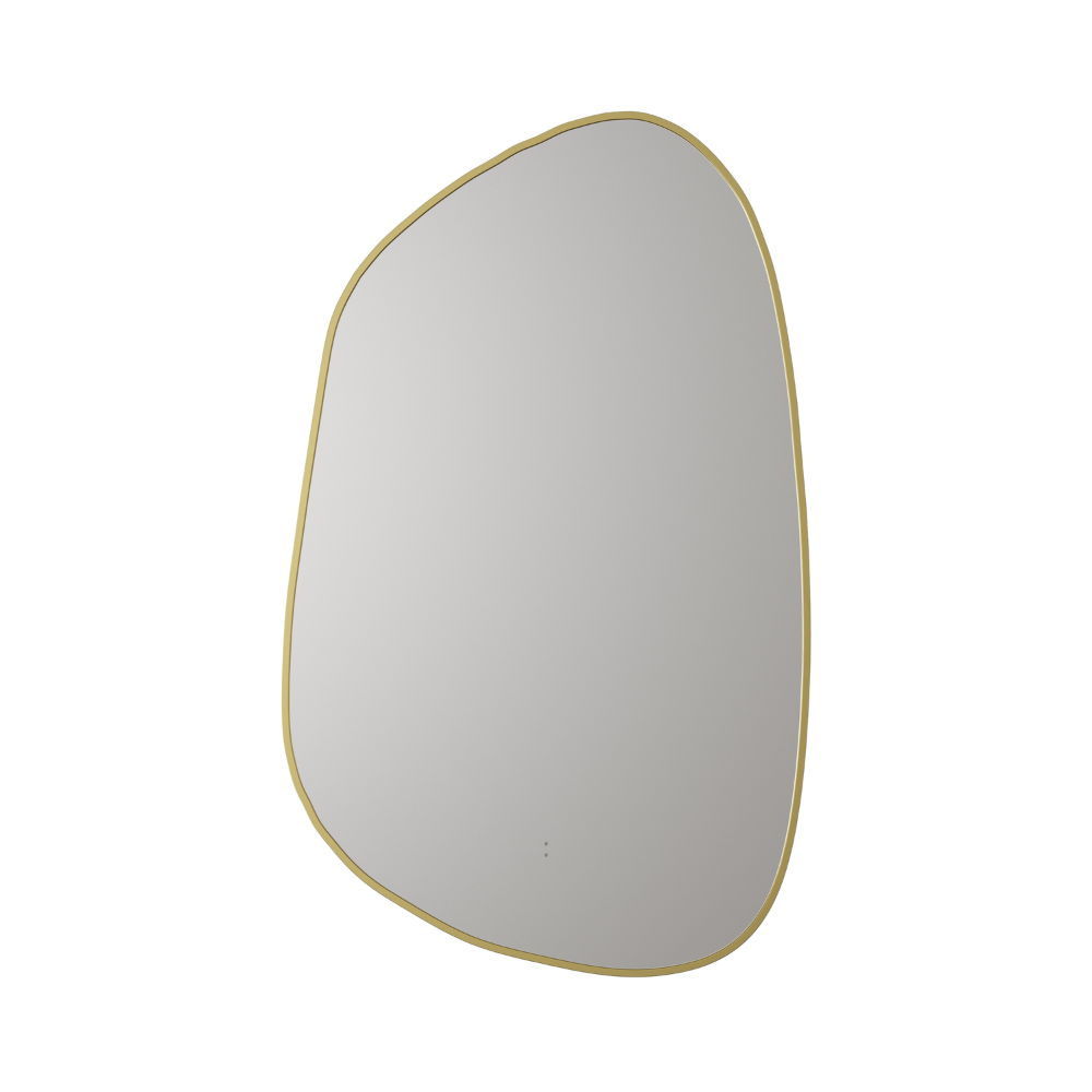 Tarcoola Asymmetric LED Mirror Brushed Gold