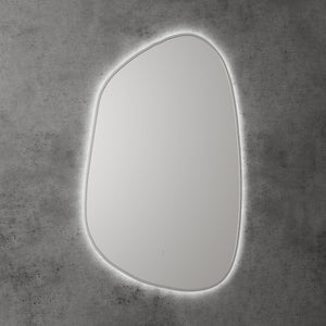 Tarcoola Asymmetric LED Mirror Brushed Nickel - Brushed Nickel