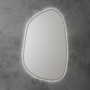 Tarcoola Asymmetric LED Mirror Gunmetal - Gunmetal