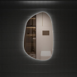 Tarcoola Asymmetric LED Mirror Frameless - Frameless