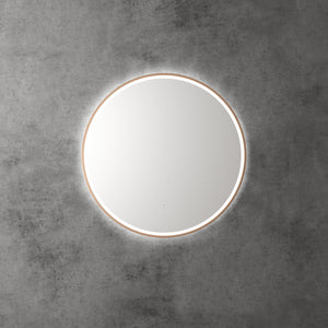 Windsor Round LED Mirror 700mm Brushed Bronze - Brushed Bronze