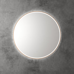 Windsor Round LED Mirror 900mm Brushed Bronze - Brushed Bronze