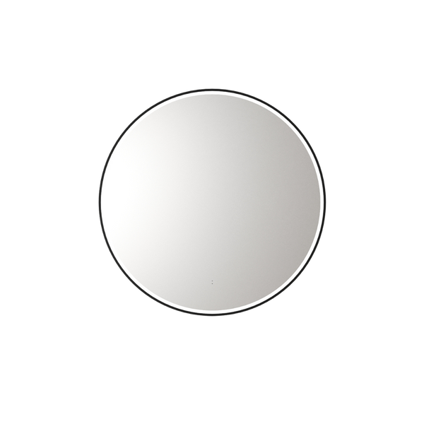 Windsor Round LED Mirror 700mm Matte Black