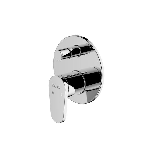London Wall Mixer With Diverter Chrome