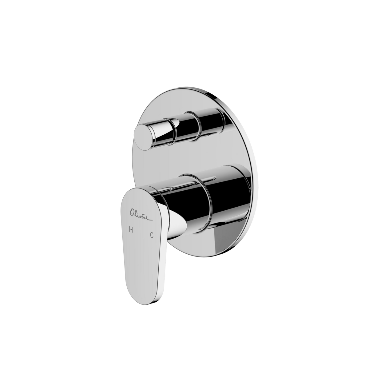 London Wall Mixer With Diverter Chrome