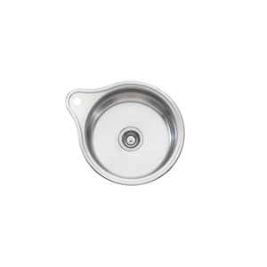 Solitaire Round Bowl Sink With Tap Landing Stainless Steel - Stainless Steel