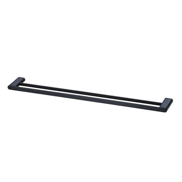 Madrid Double Towel Rail 800mm Matte Black