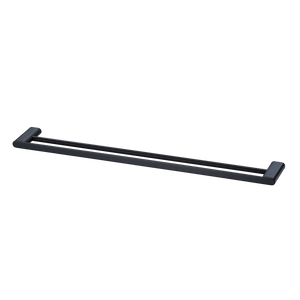 Madrid Double Towel Rail 800mm Matte Black - Matte Black