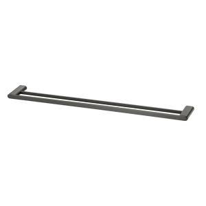 Madrid Double Towel Rail 800mm Gunmetal - Gunmetal