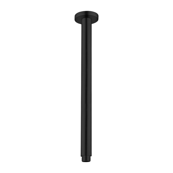 Round Ceiling Arm 300mm Matte Black