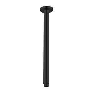 Round Ceiling Arm 300mm Matte Black - Matte Black