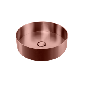 Milan Round Stainless Steel Counter Top Basin Copper - Copper