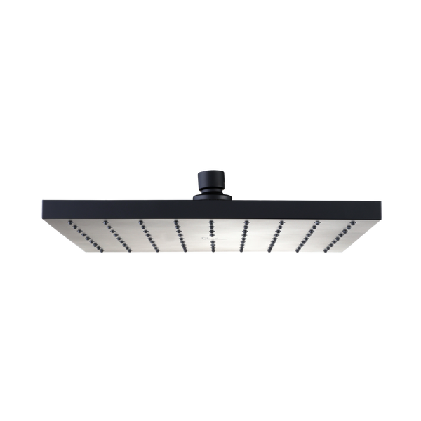 Monaco Shower Rose 250mm Matte Black