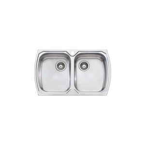 Monet Double Bowl Topmount Sink Stainless Steel - Stainless Steel