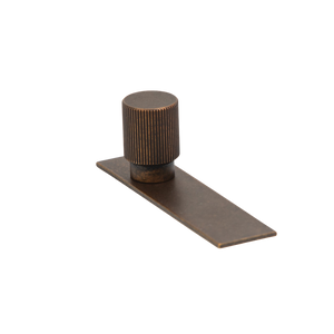 Momo Arpa Round Knob And Backplate 22mm Antique Brass - Antique Brass