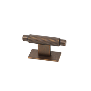 Momo Arpa T Knob And Backplate 70mm Antique Brass - Antique Brass