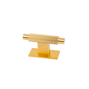 Momo Arpa T Knob and Backplate 70mm Brushed Dark Brass - Brushed Dark Brass