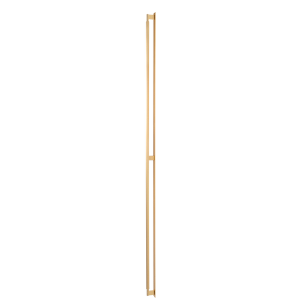 Momo Arpa D Handle and Backplate 1178mm Brushed Dark Brass