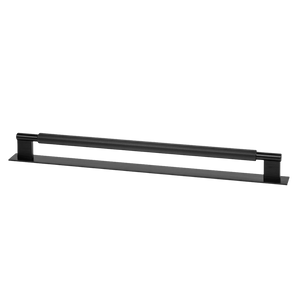 Momo Arpa D Handle and Backplate 320mm Brushed Black - Brushed Black