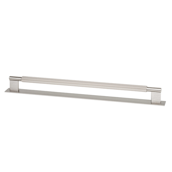 Momo Arpa D Handle and Backplate 320mm Dull Brushed Nickel