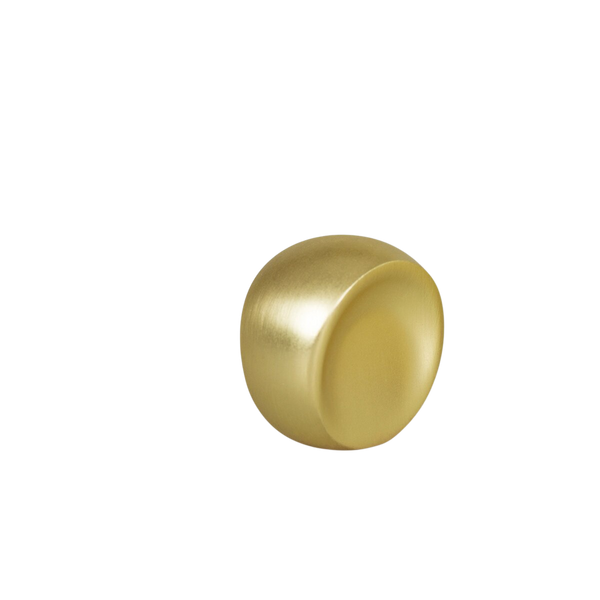Momo Ball Knob 24mm Brushed Matte Brass