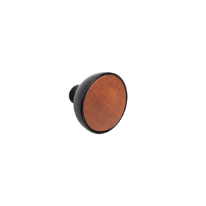 Momo Bol Knob 45mm Matte Black and Sapelli - Matte Black