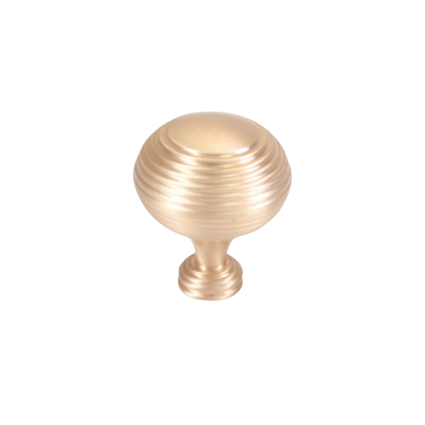 Momo Catona Round Knob 32mm Brushed Matte Brass