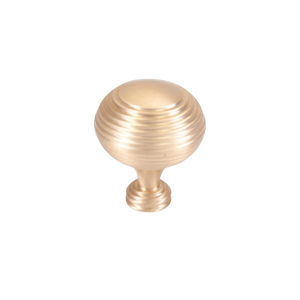 Momo Catona Round Knob 32mm Brushed Matte Brass - Matte Brass