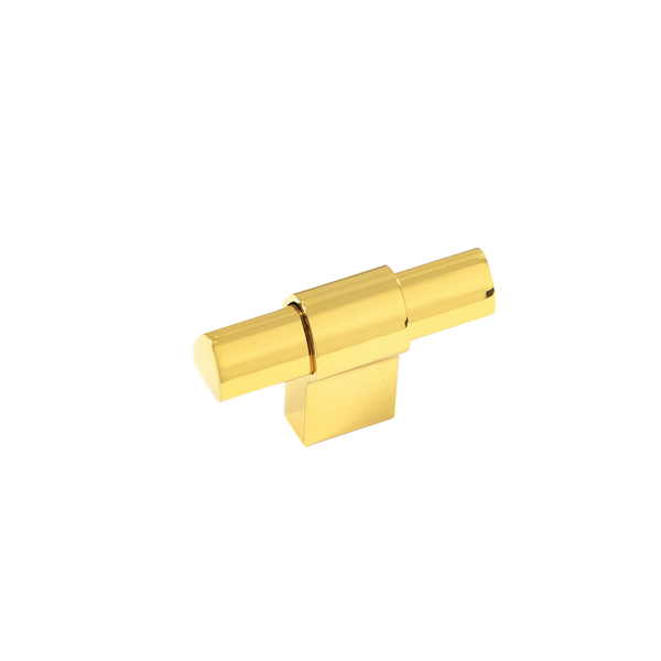 Momo Casper T Knob 60mm Polished Gold