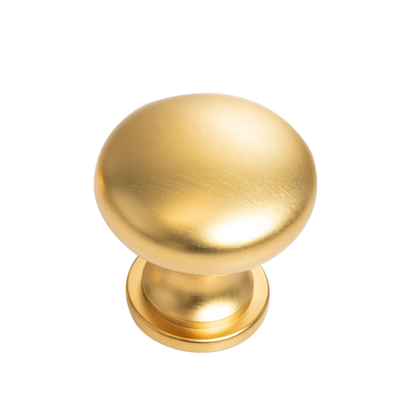 Momo Florencia Plain Knob 29mm Brushed Matte Brass