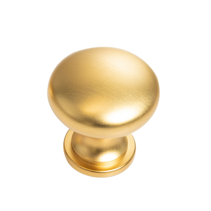 Momo Florencia Plain Knob 29mm Brushed Matte Brass - Brushed Matte Brass