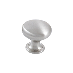 Momo Florencia Plain Knob 29mm Brushed Nickel - Brushed Nickel