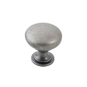 Momo Florencia Plain Knob 29mm European Pewter - European Pewter