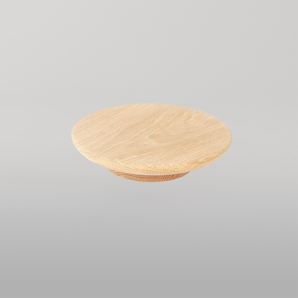 Momo Daintree Full Round Timber Handle 150mm Raw American Oak