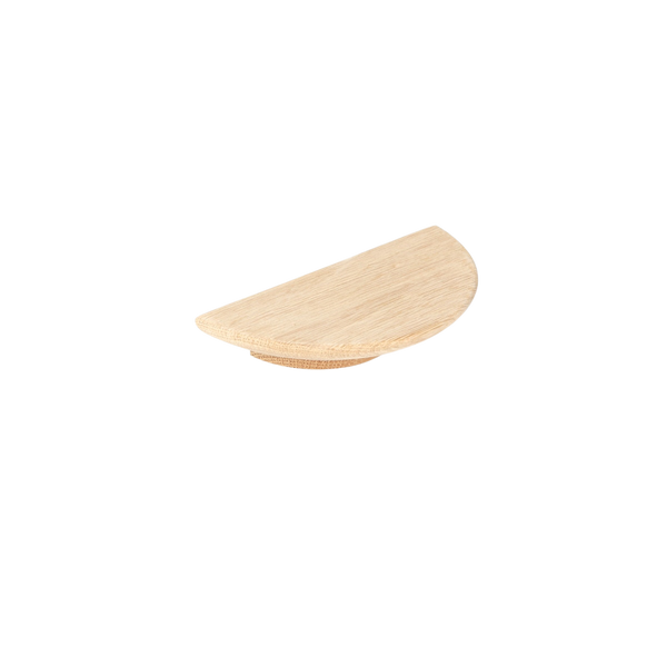 Momo Daintree Half Round Timber Handle 150mm Raw American Oak