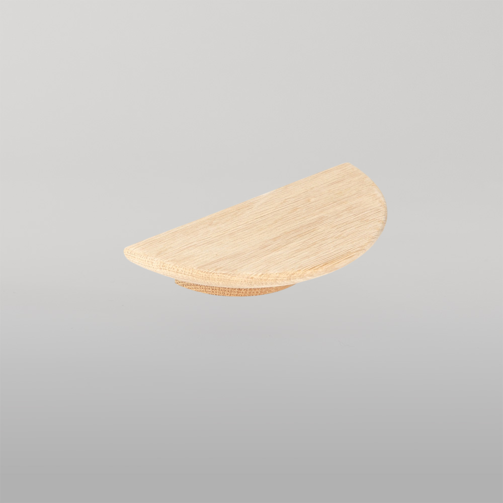 Momo Daintree Half Round Timber Handle 200mm Raw American Oak