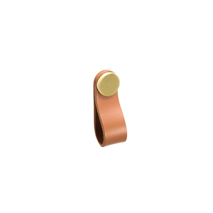 Momo Flexa Leather Pull 70mm Light Tan With Brass Button - Light Tan