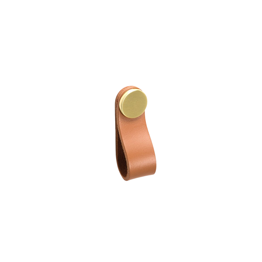 Momo Flexa Leather Pull 70mm Light Tan With Brass Button