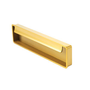 Momo Fold Flush Pull Handle 128mm Brushed Gold - Brushed Gold