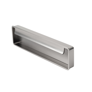 Momo Fold Flush Pull Handle 128mm Brushed Nickel - Brushed Nickel