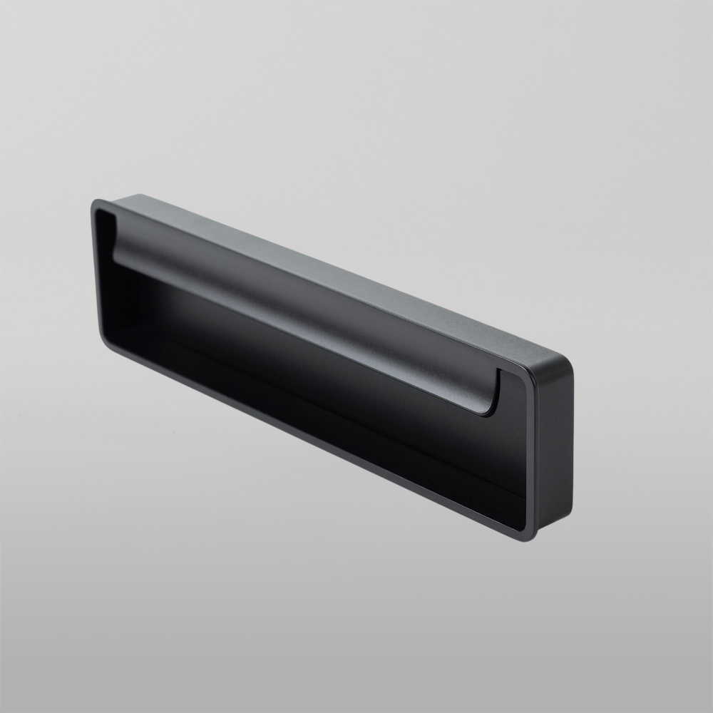 Momo Fold Flush Pull Handle 128mm Matte Black