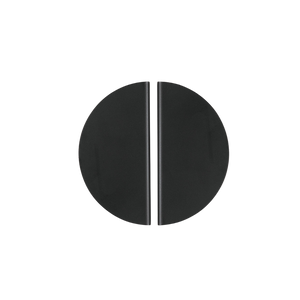 Momo Sola Half Round Lip Pull Handle 80mm Matte Black - Matte Black
