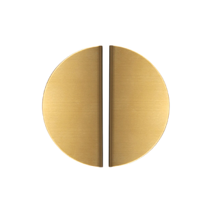 Momo Sola Half Round Lip Pull Handle 120mm Brushed Brass - Brushed Brass